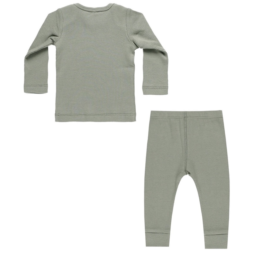 Quincy Mae Ribbed Tee And Legging Set Size 0-3 Months